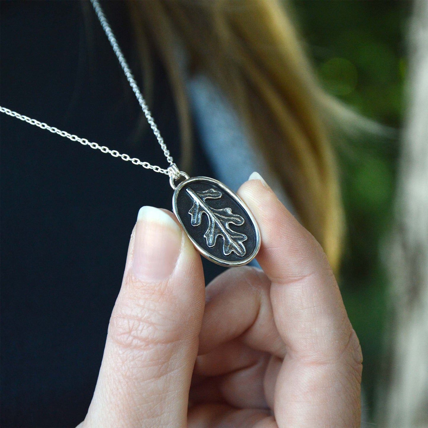 Oak Token Necklace