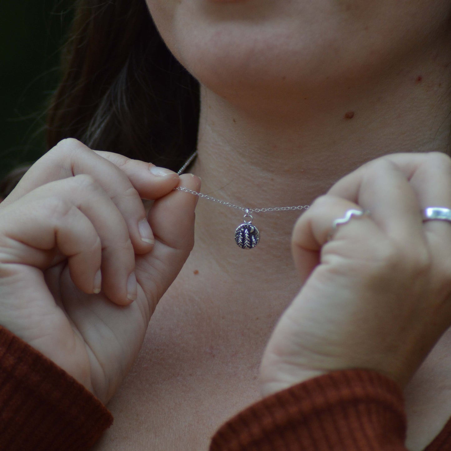 Forest Sky Dainty Necklace
