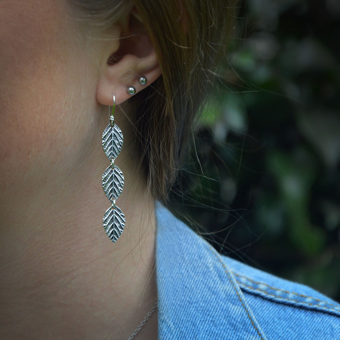 Spring Time Leaf Earrings