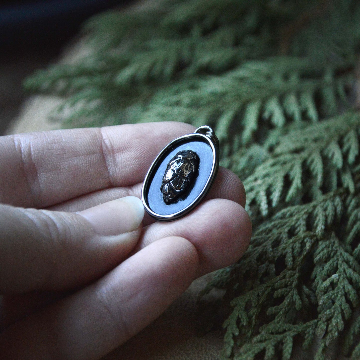 Pinecone Token Necklace